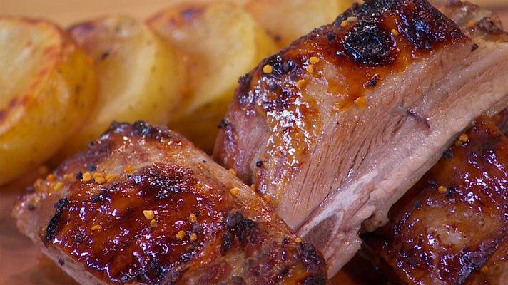 Torres en la cocina - Receta de costillar al horno con miel