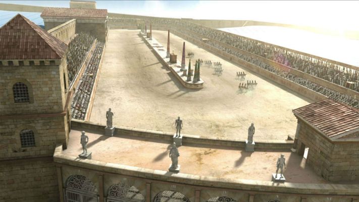 Telediario 1 - Ingeniería Romana, reconstrucción en 3D de colosales obras