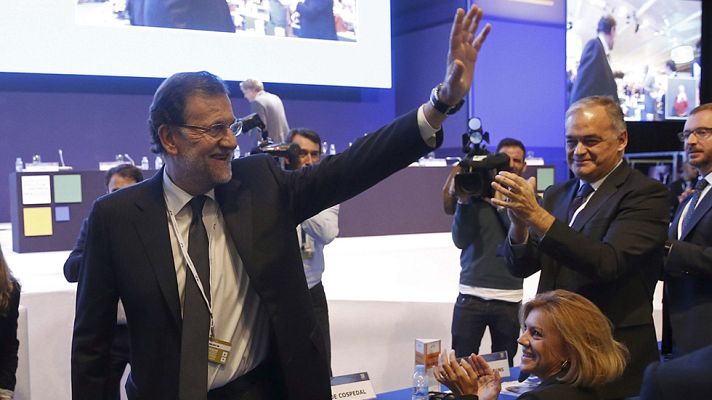 Telediario 1 - El PP Europeo celebra en Madrid un congreso marcado por las elecciones del 20 de diciembre