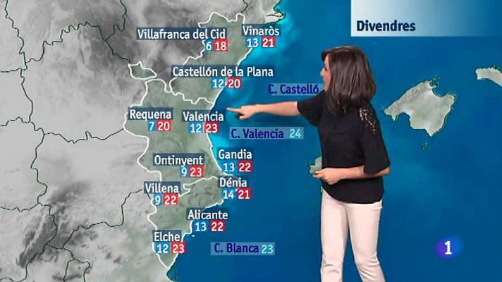 L'informatiu - Comunitat Valenciana - El tiempo en la Comunidad Valenciana - 22/10/15