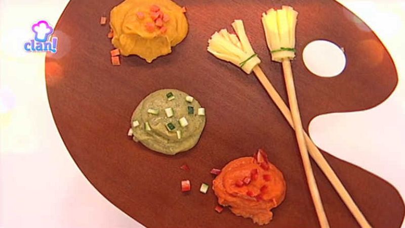 Receta Exprés - Témpura de verduras con pinceles de pan y queso - Cocina con Clan | Ver