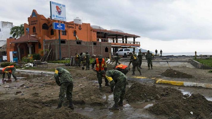 Telediario 1 - México continúa en alerta por inundaciones e intensas lluvias