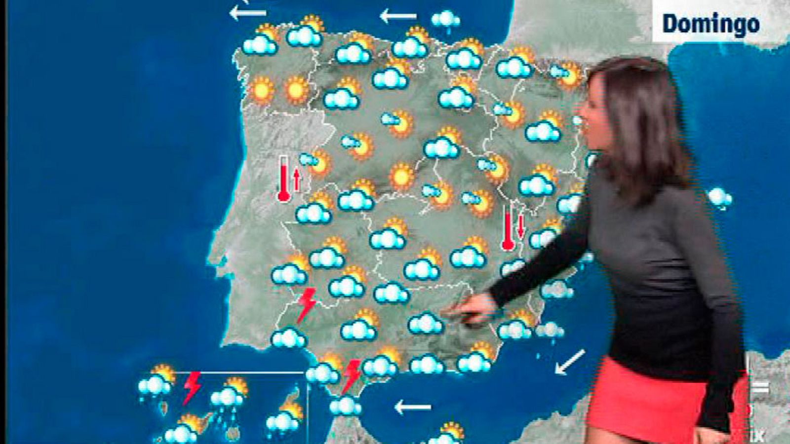 Precipitaciones en la mitad suroccidental peninsular