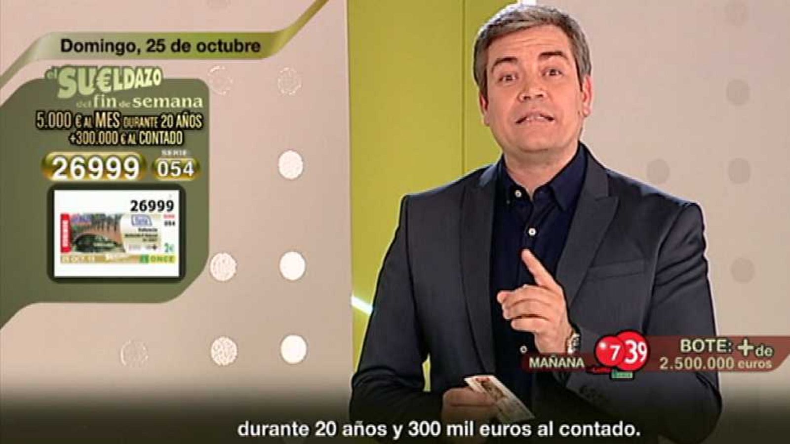 Sorteo ONCE - 25/10/15 - Ver ahora