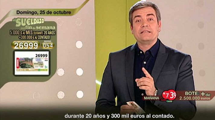 Sorteos ONCE - Sorteo ONCE - 25/10/15