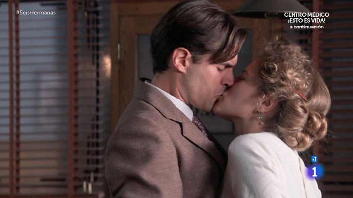 Seis hermanas - Salvador se despide de Diana con un beso