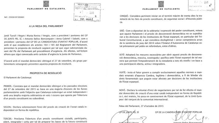 Telediario 1 - Telediario 2 en 4' - 27/10/15