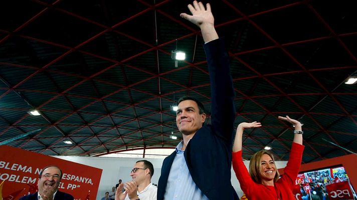 Telediario 1 - Pedro Sánchez en Cataluña: "La mejor manera de defender la Constitución es reformarla"