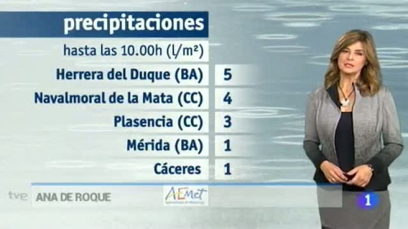 El tiempo en Extremadura - 03/11/15