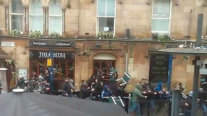 Telediario 1 - Nuevos incidentes entre hinchas del Sevilla y del City