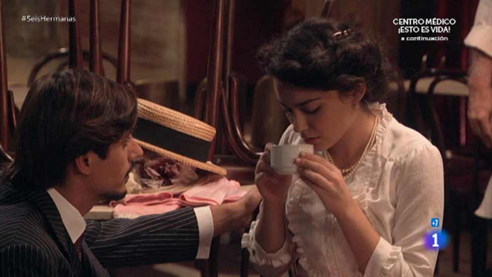 Seis Hermanas - Elisa se emborracha con Leopoldo