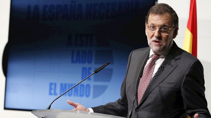 Telediario 1 - Rajoy advierte de una "respuesta inmediata" a un declaración