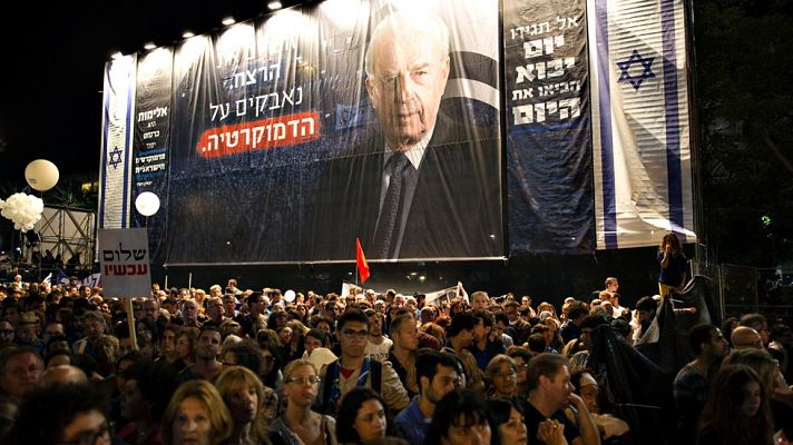 Telediario 1 - Se cumplen 20 años del asesinato del primer ministro israelí Isaac Rabin