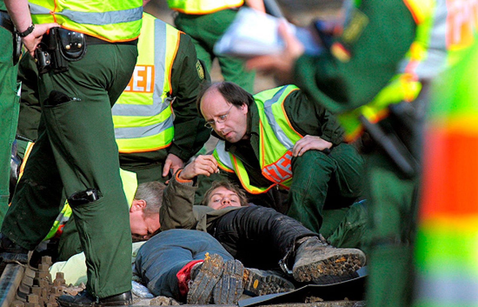Protestas contra el traslado en residuos nucleares en Alemania