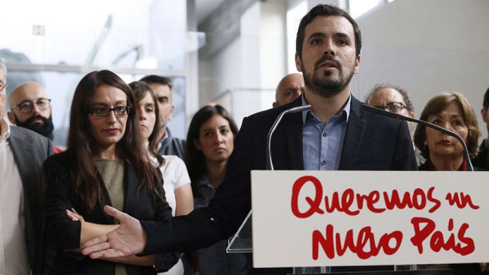 Telediario 1 - Garzón presenta la candidatura de Unidad Popular