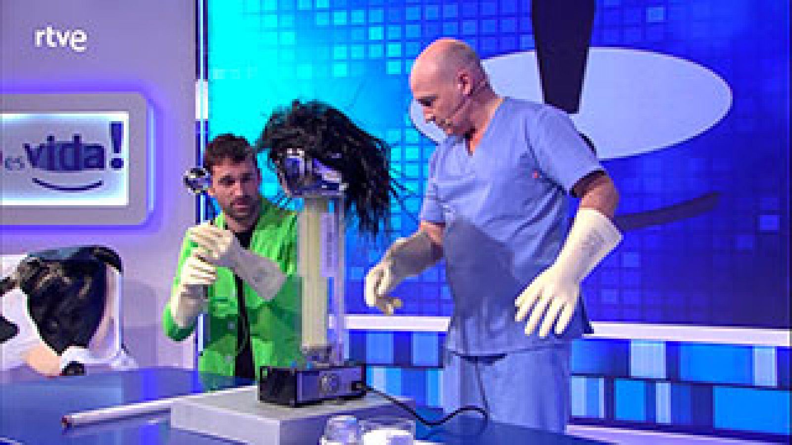  Un experimento de pelos de punta