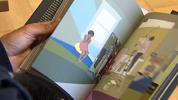 Telediario 1 - Llega a España 'Aquí' la obra del norteamericano Richard McGuire