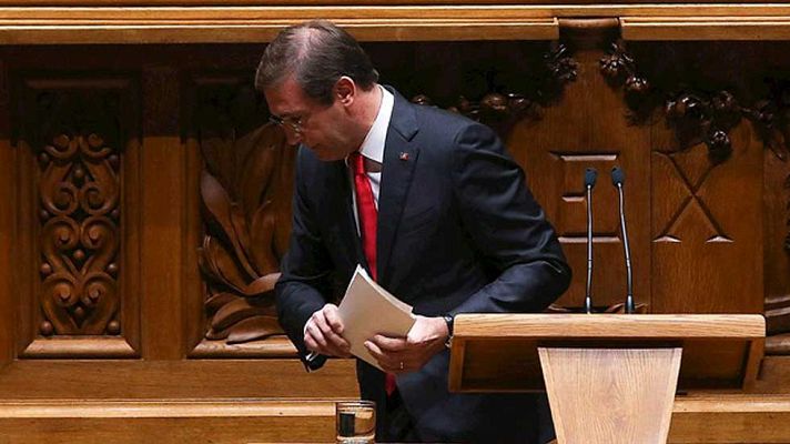 Telediario 1 - Once días ha durado el gobierno de Pasos Coelho después de que prosperase la moción de censura
