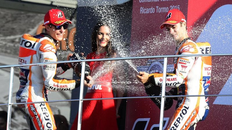 Dani Pedrosa y Marc Márquez se preparan para la próxima temporada