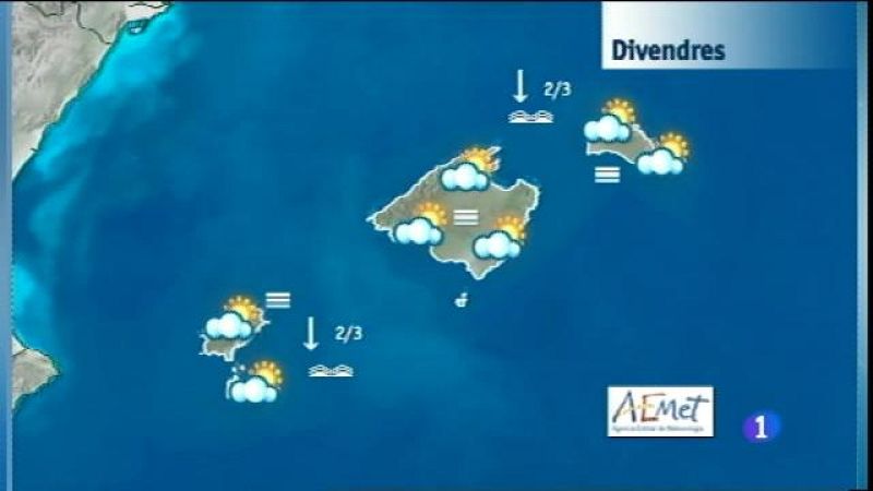 El temps a les Illes Balears - 12/11/15