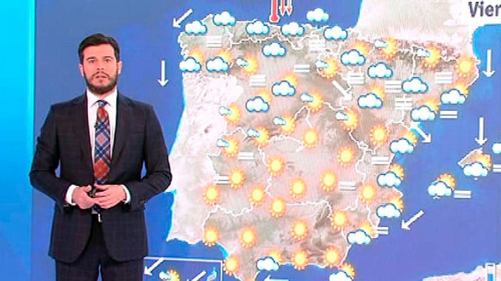 El tiempo - Temperaturas en ligero descenso en la mitad norte a partir d