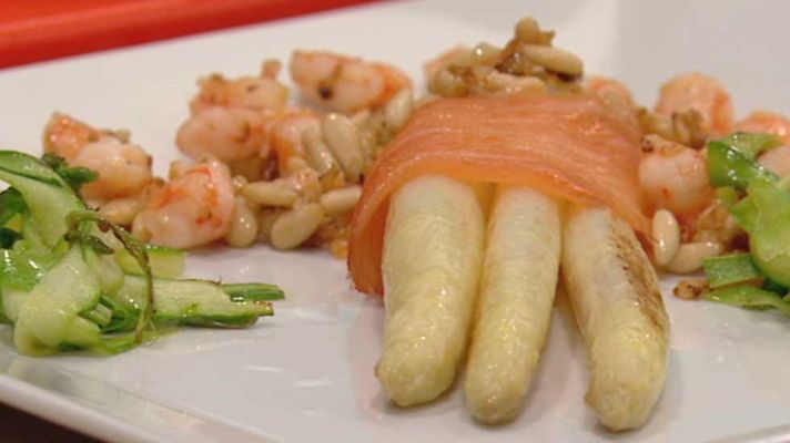 Cocina con Sergio - Espárragos a la vinagreta de cominos