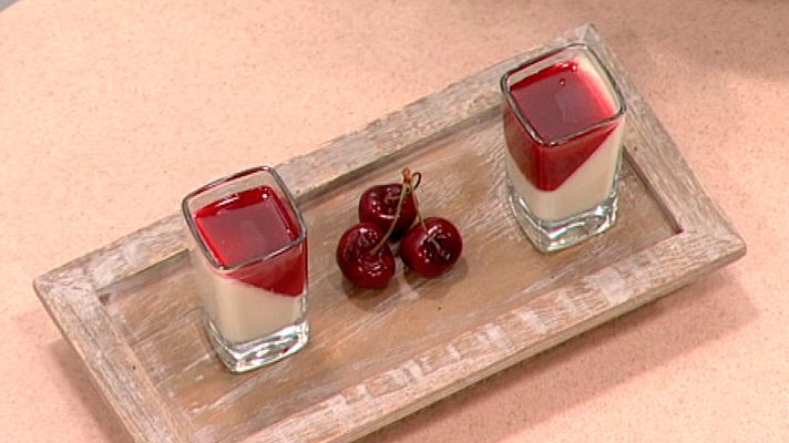 Cocina con Sergio - Crema de vainilla y nata con frambuesas