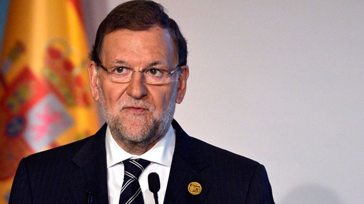 Telediario 1 - Rajoy defende el compromiso de España contra el terrorismo