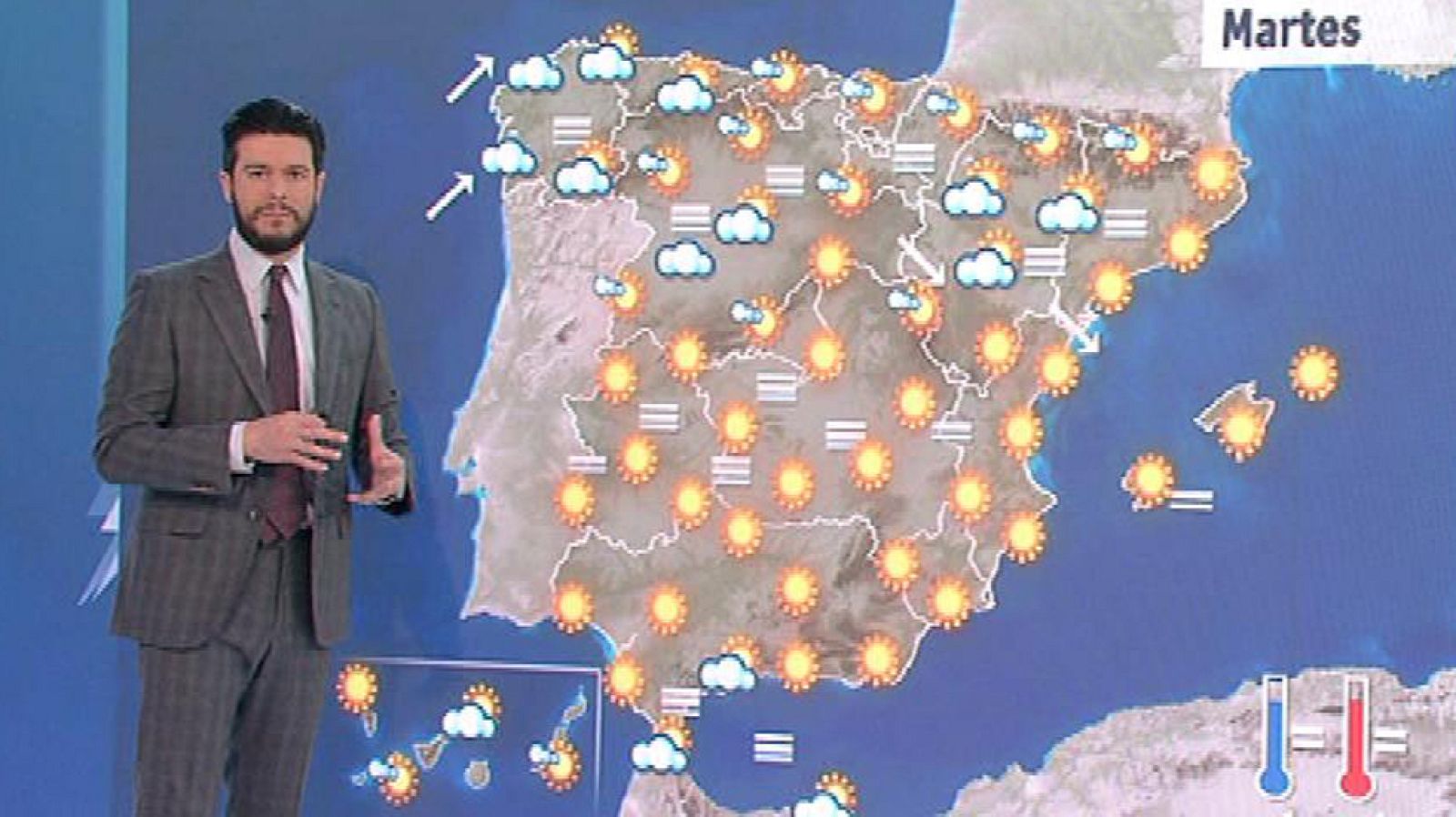 Hoy sube el termómetro por el norte, baja en Canarias e igual en el resto