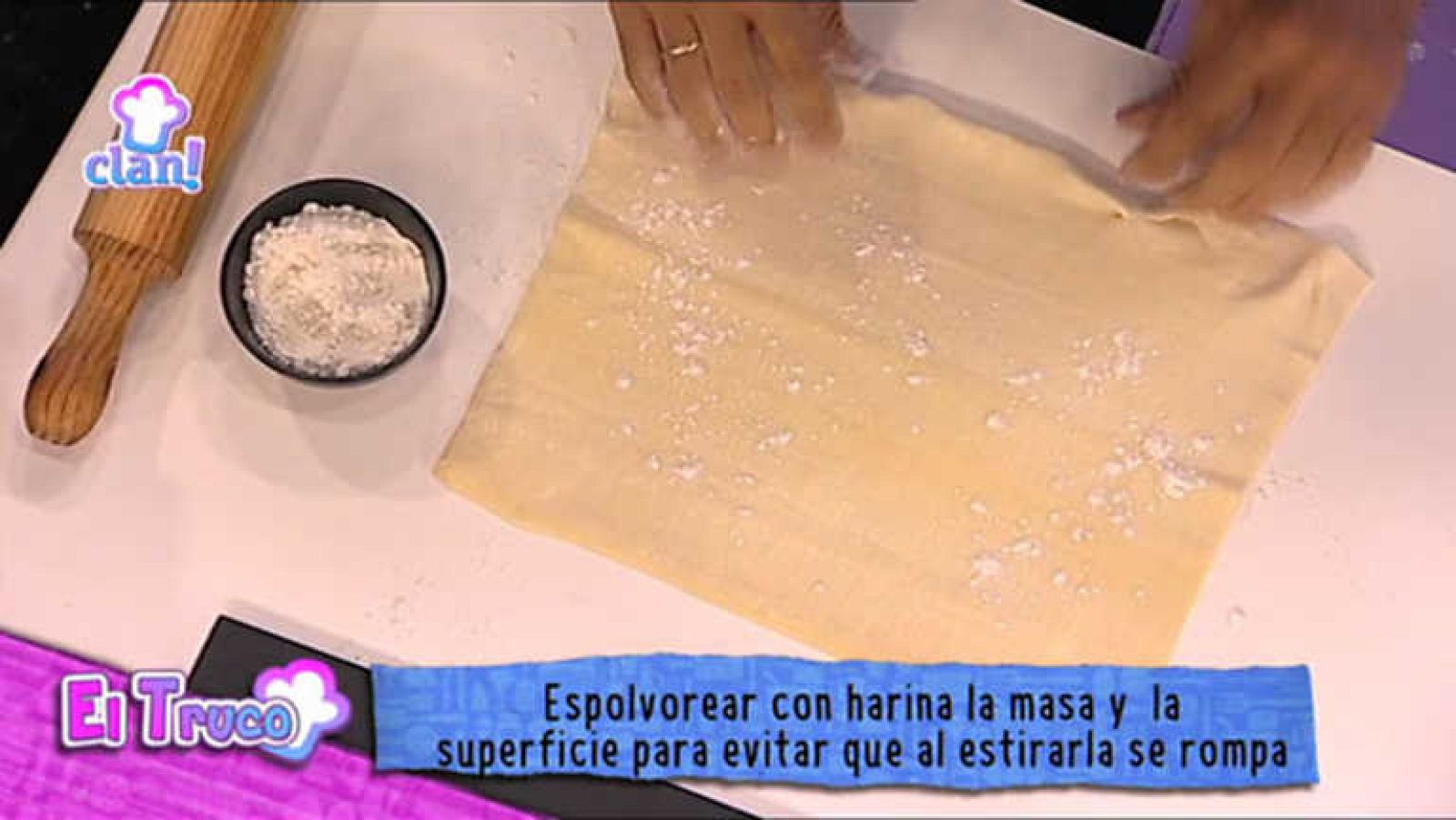 Truco - Cómo evitar que se pegue la masa de hojaldre - Cocina con Clan | Ver