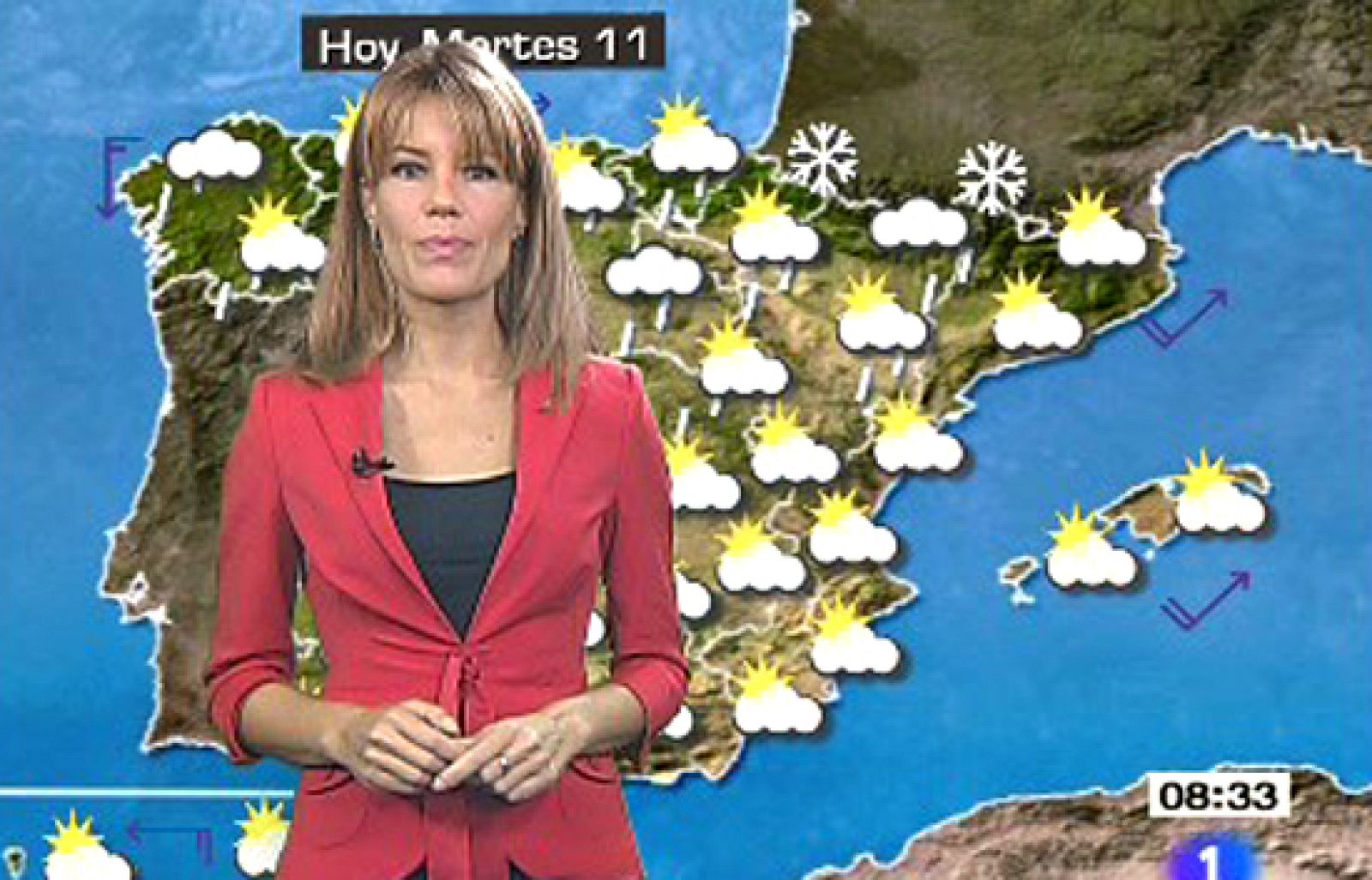 Un frente lluvioso entra por el noroeste