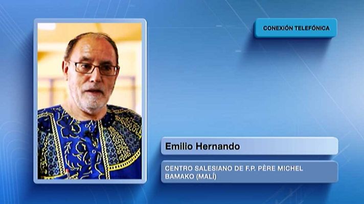 Telediario 1 - Los misioneros españoles que viven en Bamako no se plantean volver