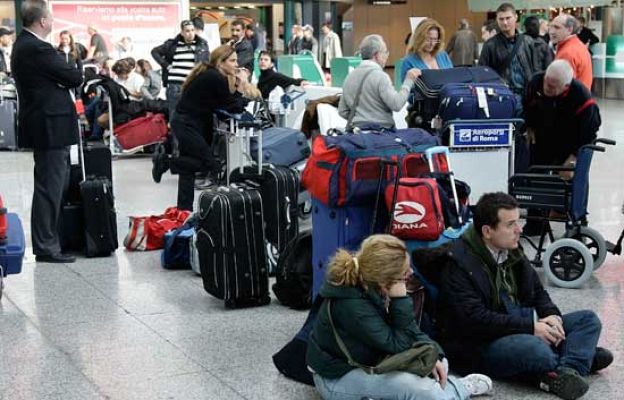  - Caos en los aeropuertos de Roma