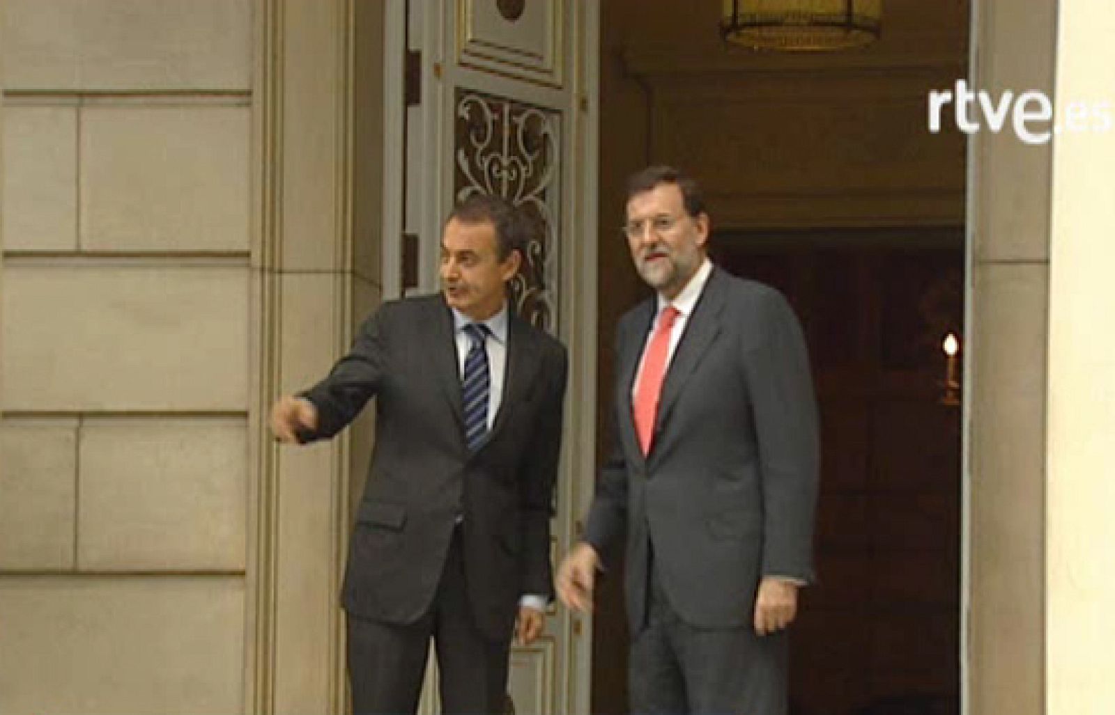 Encuentro Zapatero y Rajoy para preparar la cumbre de Washington | Ver
