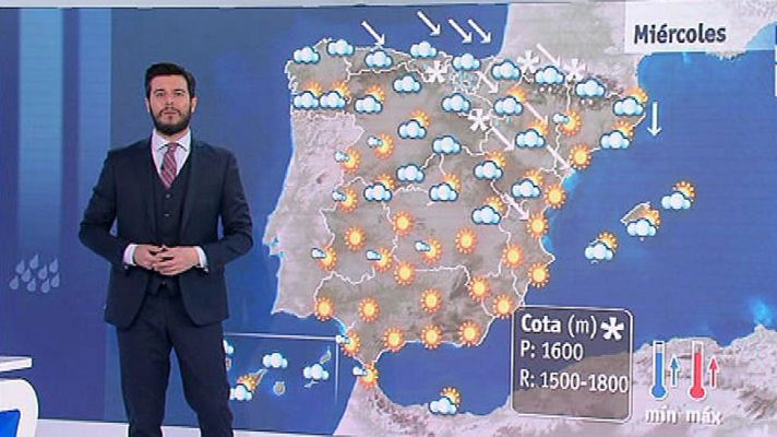 El tiempo - Jornada con fuertes rachas de viento e intensas lluvias en el noreste