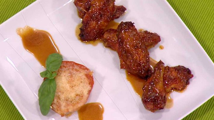 Cocina con Sergio - Alitas adobadas en salsa de cola
