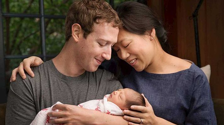 Telediario 1 - Zuckerberg donará el 99% de sus acciones de Facebook por el nacimiento de su hija
