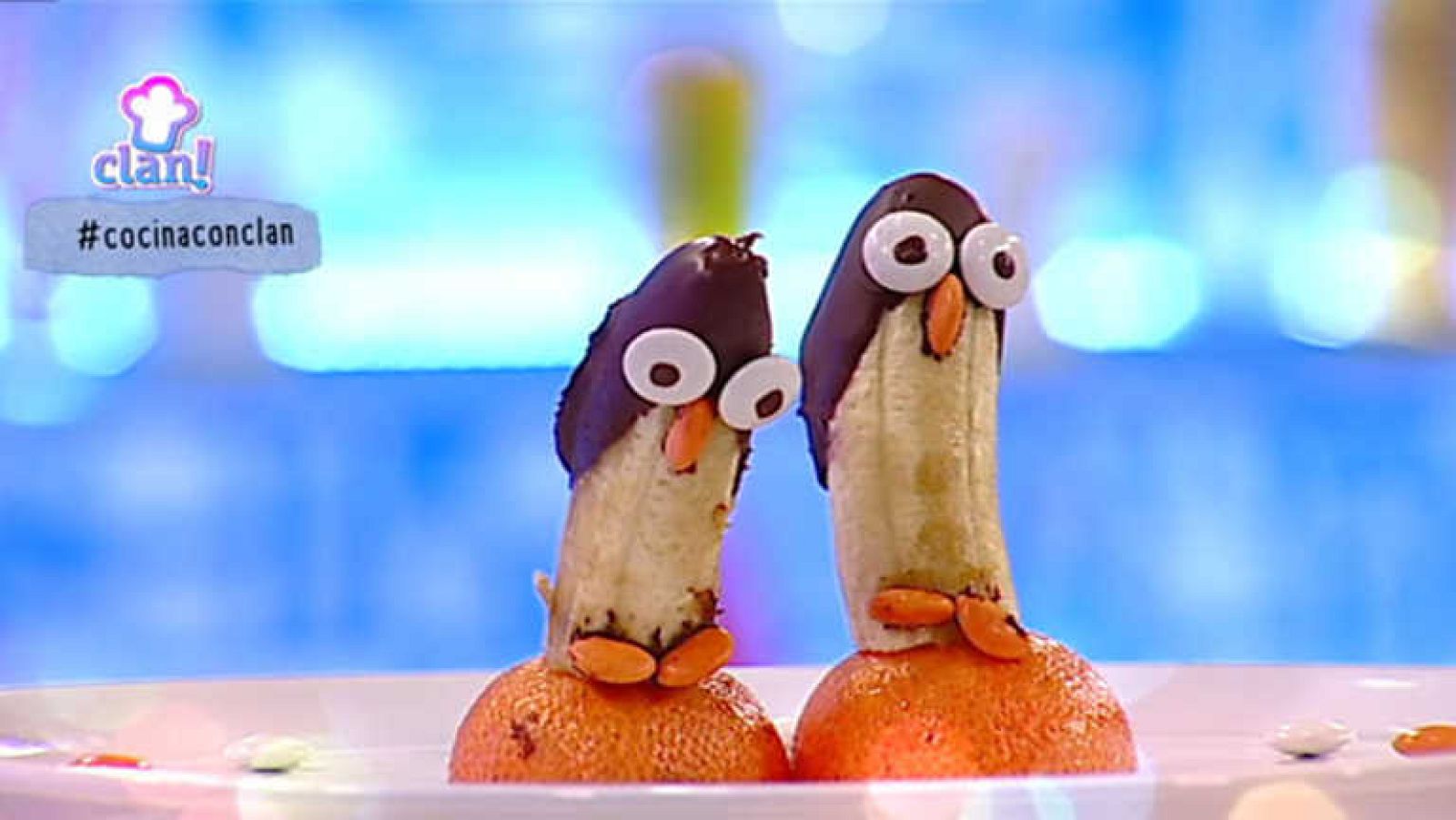 Postre - Pingüino de plátano y chocolate - Cocina con Clan | Ver