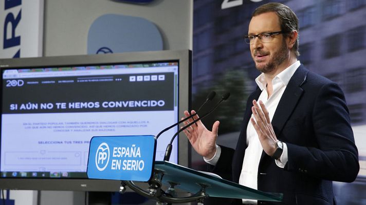 Telediario 1 - El PP pide el voto popular para evitar "un pacto de perdedores"