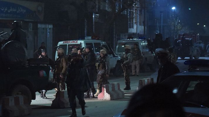 Telediario 1 - Muere un policía español en un atentado talibán en Kabul