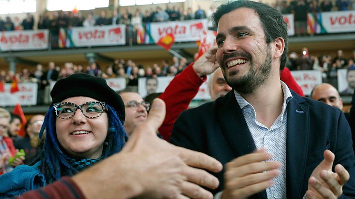 Telediario 1 - Garzón: "Queremos el voto útil para la gente de las clases populares"