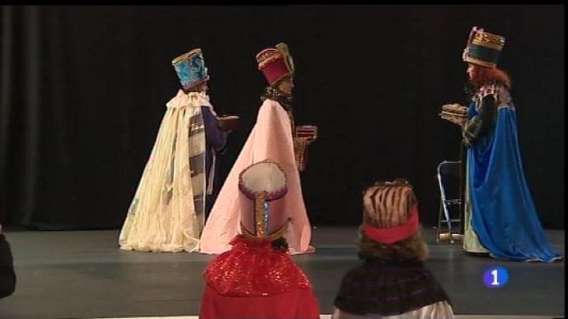 Assaig de l'Adoració dels Reis que es representarà sis de gener