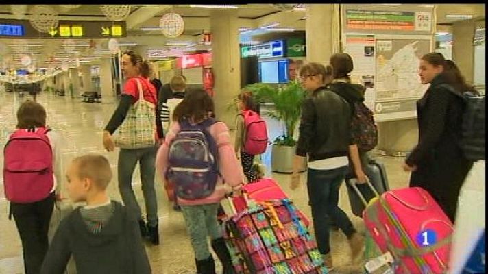 Informatiu Balear - Fa deu anys que l'associació que nins i nines d'Ucraïna passen les vacances de Nadal amb famílies de Mallorca