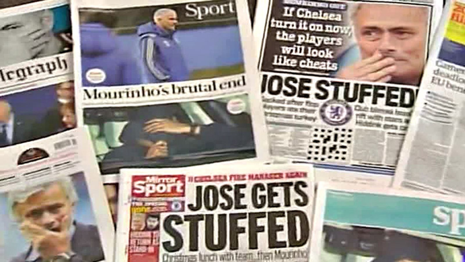 Mourinho ocupa hoy las portadas de los medios británicos. "The Special One" ha pasado a ser  'The Special Gone', algo así como el especial se va.