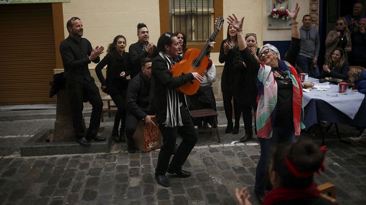 Telediario 1 - Llega la zambomba a Madrid