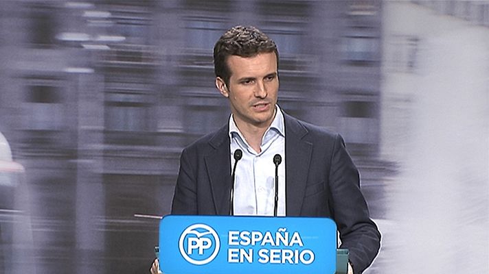  - Casado recalca que el PP sigue siendo la fuerza "preferida"  de los españoles