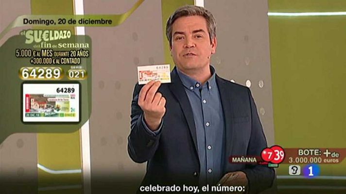 Sorteos ONCE - Sorteo ONCE - 20/12/15