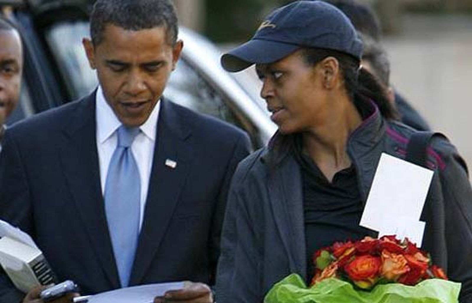 Así pasaron los Obama su noche electoral