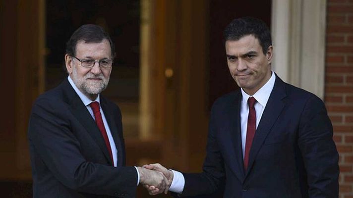 Telediario 1 - Los desencuentros entre Rajoy y Sánchez dificultan el pacto