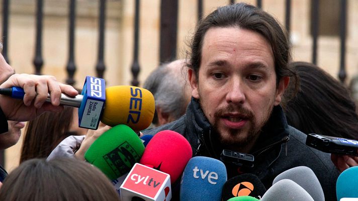 Telediario 1 - Las condiciones de Podemos para formar gobierno